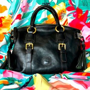 Dooney and Bourke Florentine Bristol Satchel Black Bag New With Tags NWT